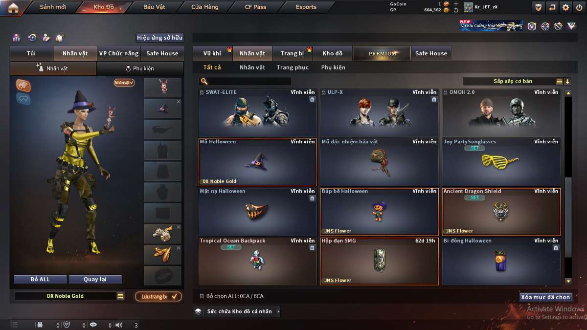 shop acc cf uy tin gia re